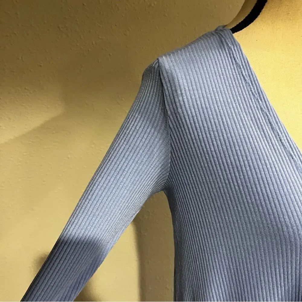 LuLaRoe‎ pale blue Long sleeve cardigan / duster with pockets - Picture 5 of 12